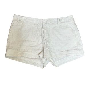 Banana Republic White Shorts size 6 Ryan Fit